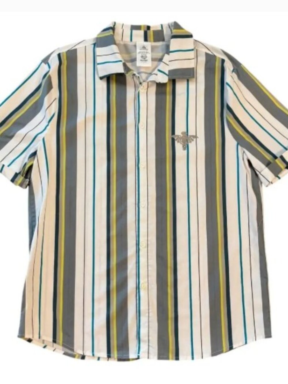 NWT Retro-vibe Pop Culture Disney Haunted Mansion button-down shirt, Men's M